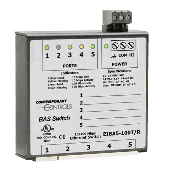 Contemporary Controls CTRLink EIBA5-100T Installation Manual