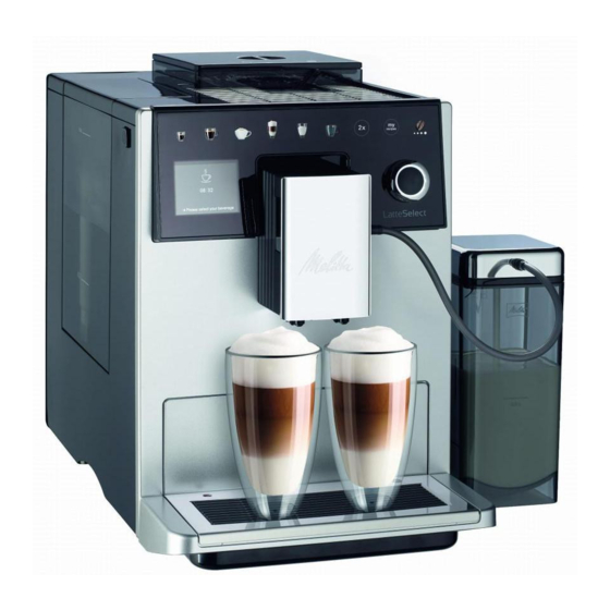 Melitta LatteSelect Operating Instructions Manual