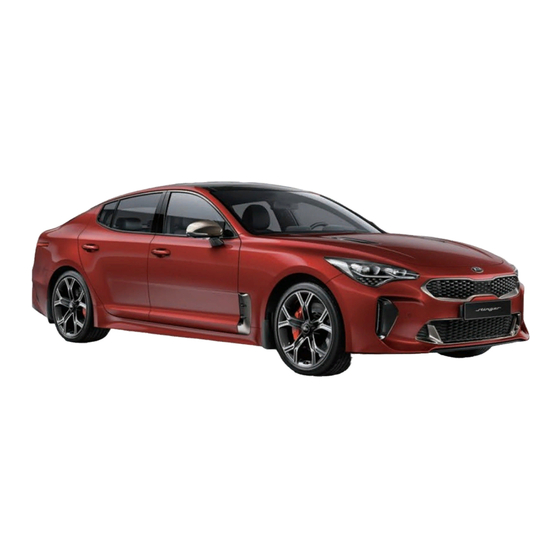 Kia Stinger Features & Functions Manual