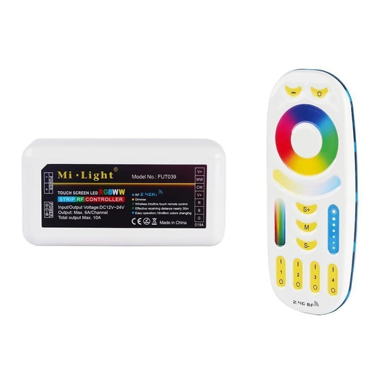 Mi-Light FUT039 User Manual