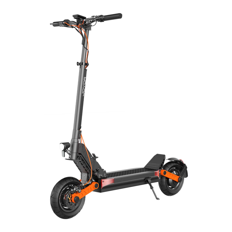 JOYOR S5, S10-S - Electric Scooter Manual
