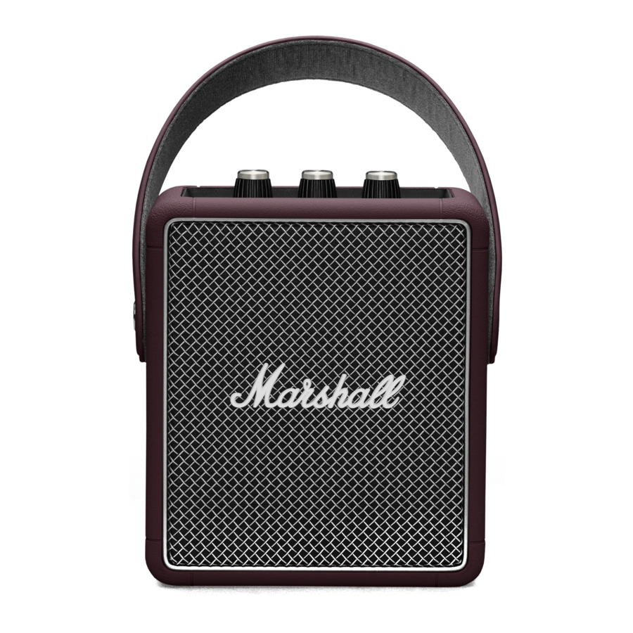 Marshall Stockwell II - Portable Loudspeaker Manual