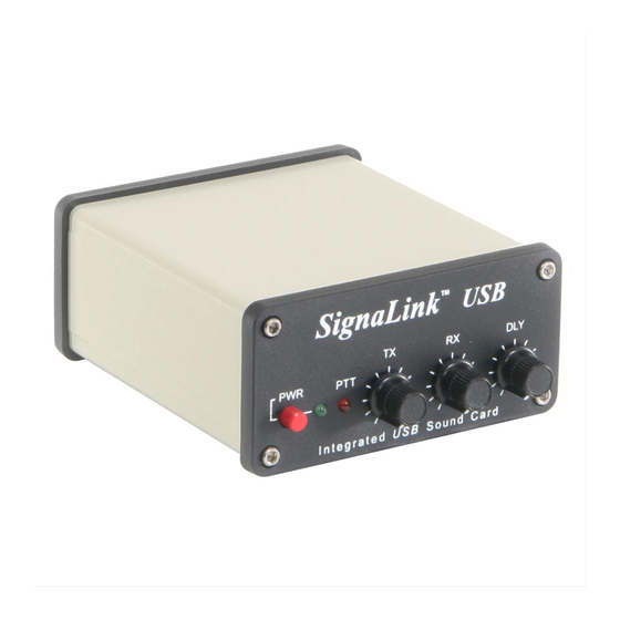 Tigertronics SignaLink USB Installation & Operation Manual