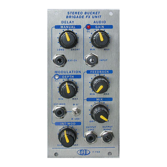 CHD 7-702 User Manual