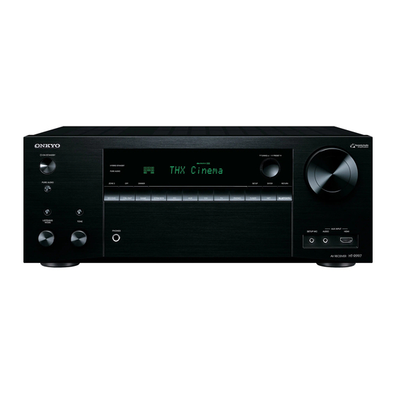 Onkyo HT-R997 Basic Manual