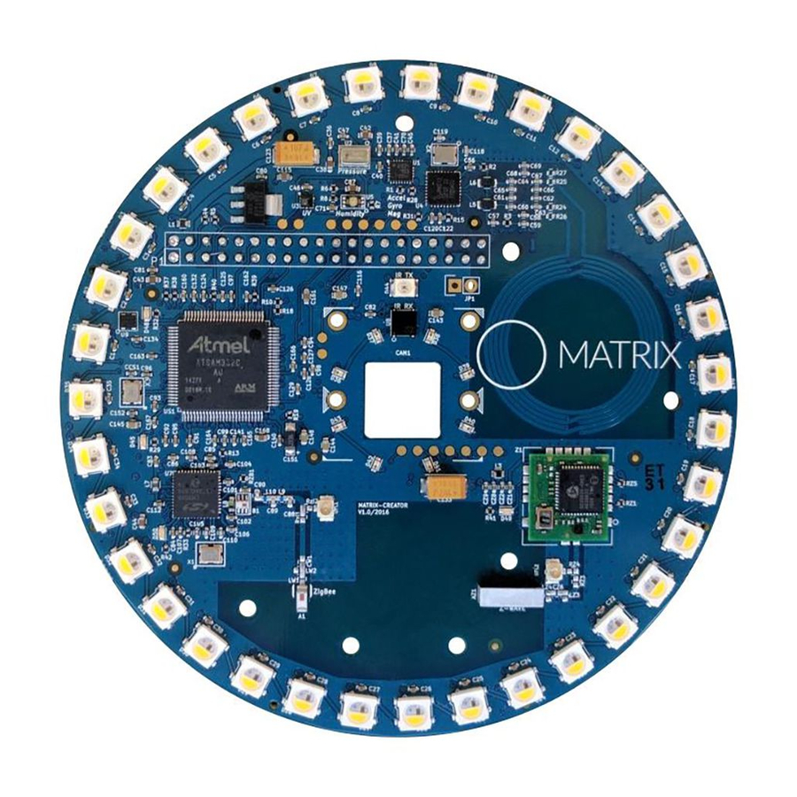 Matrix Creator Quickstart Manual And Safety Information