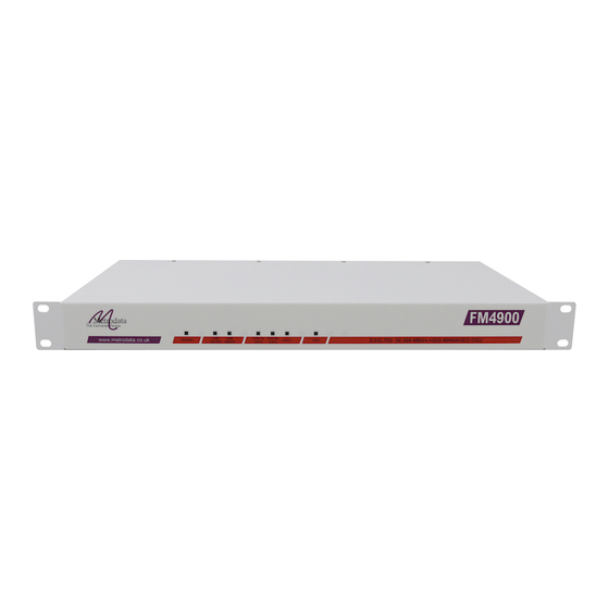 Metrodata FM4900 Manuals