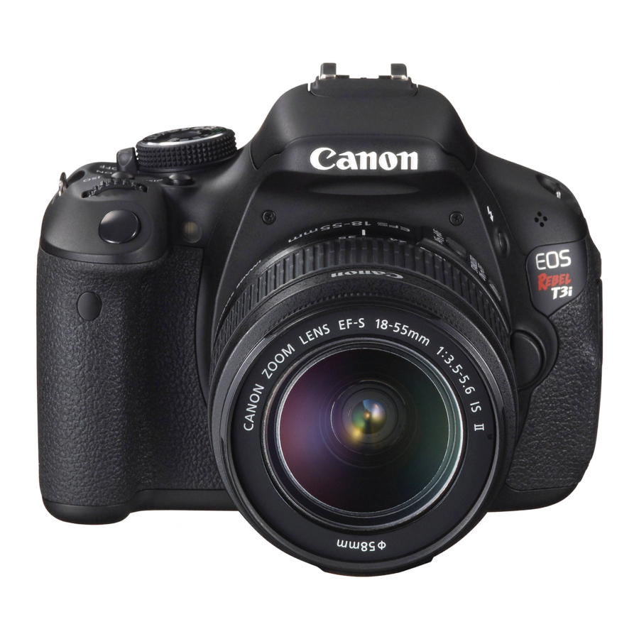 Canon REBEL T3I EOS 600D User Manual