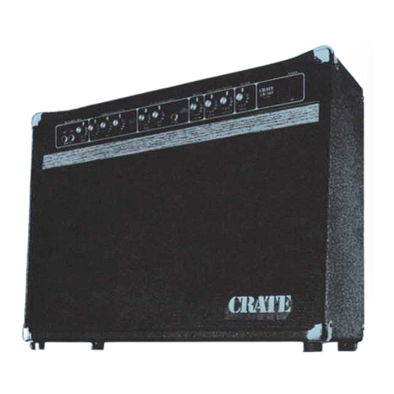 Crate Sprint CR-280 Operating And Maintenance Manual