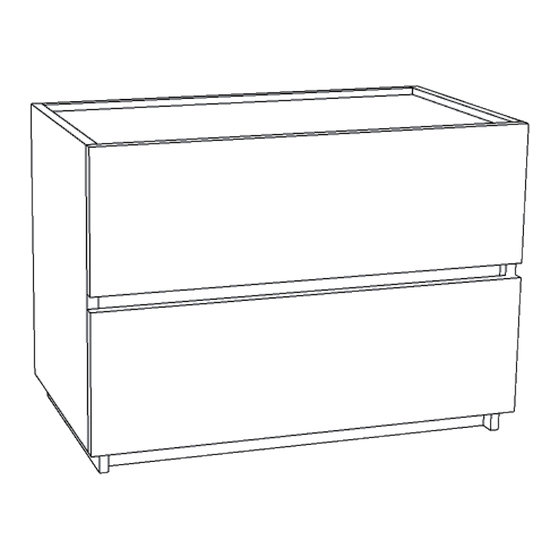 furtble 600-2-W-DRAWER Assembly Instructions Manual