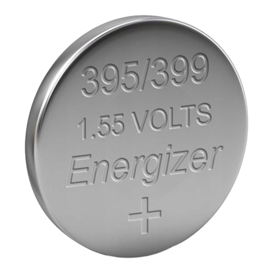 Energizer 395 Product Data Sheet