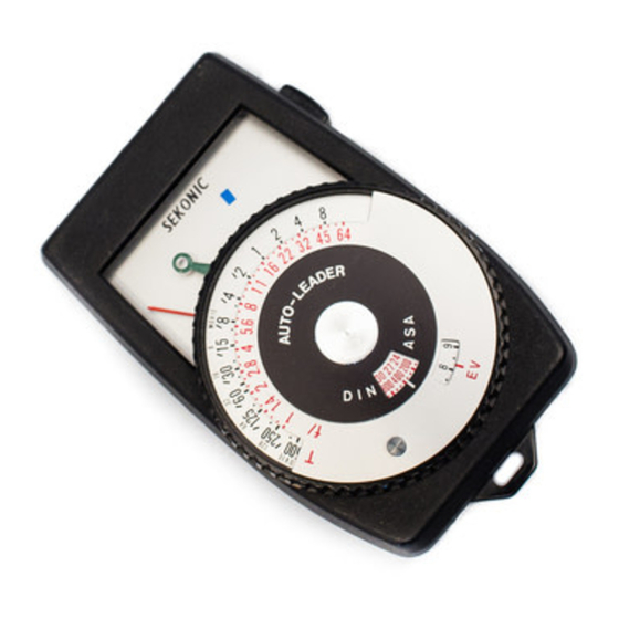 Sekonic AUTO LEADER L-188 Instructions Manual