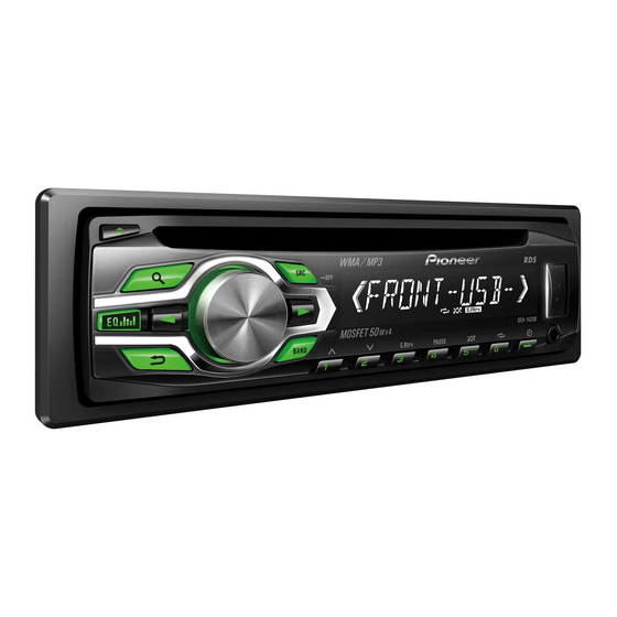 Pioneer DEH-142UB Owner's Manual