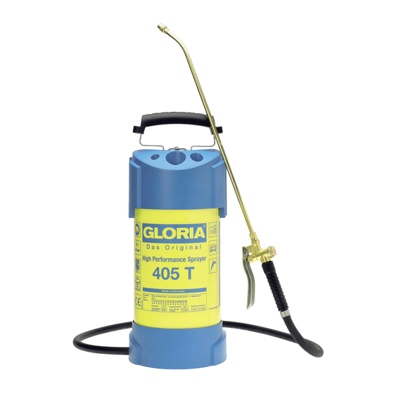 Gloria Profiline 405T Operating Instructions Manual