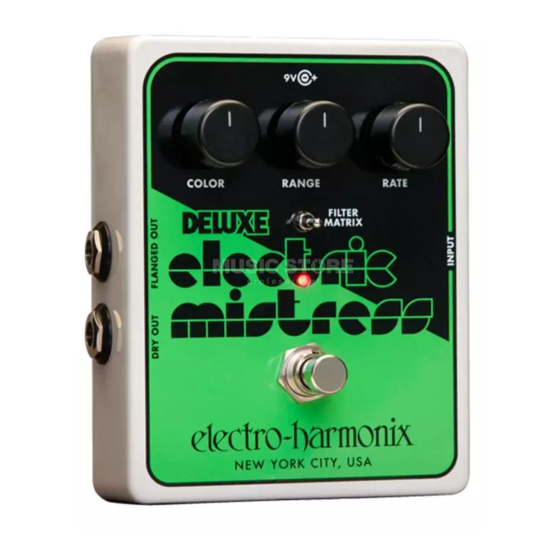 Electro-Harmonix XO STEREO ELECTRIC MISTRESS Manual