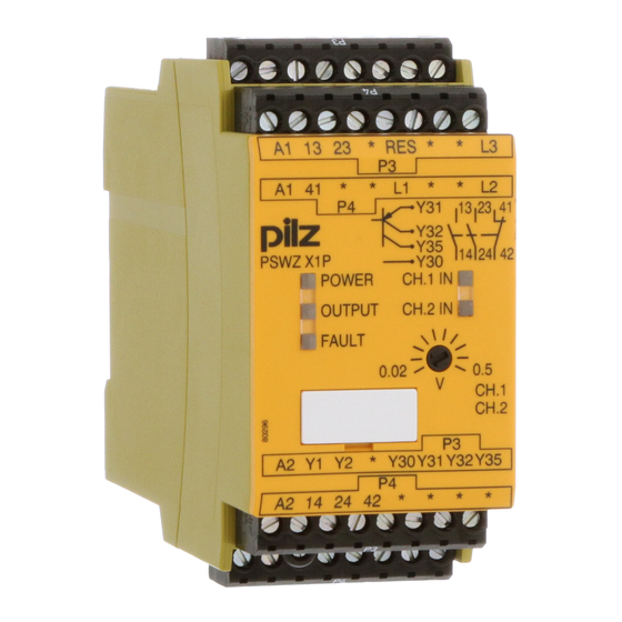 Pilz PSWZ X1P Operating Instructions Manual