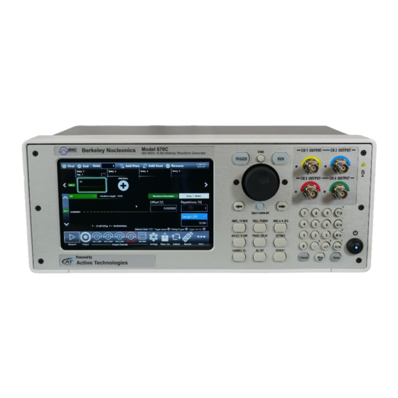 BNC 670C User Manual