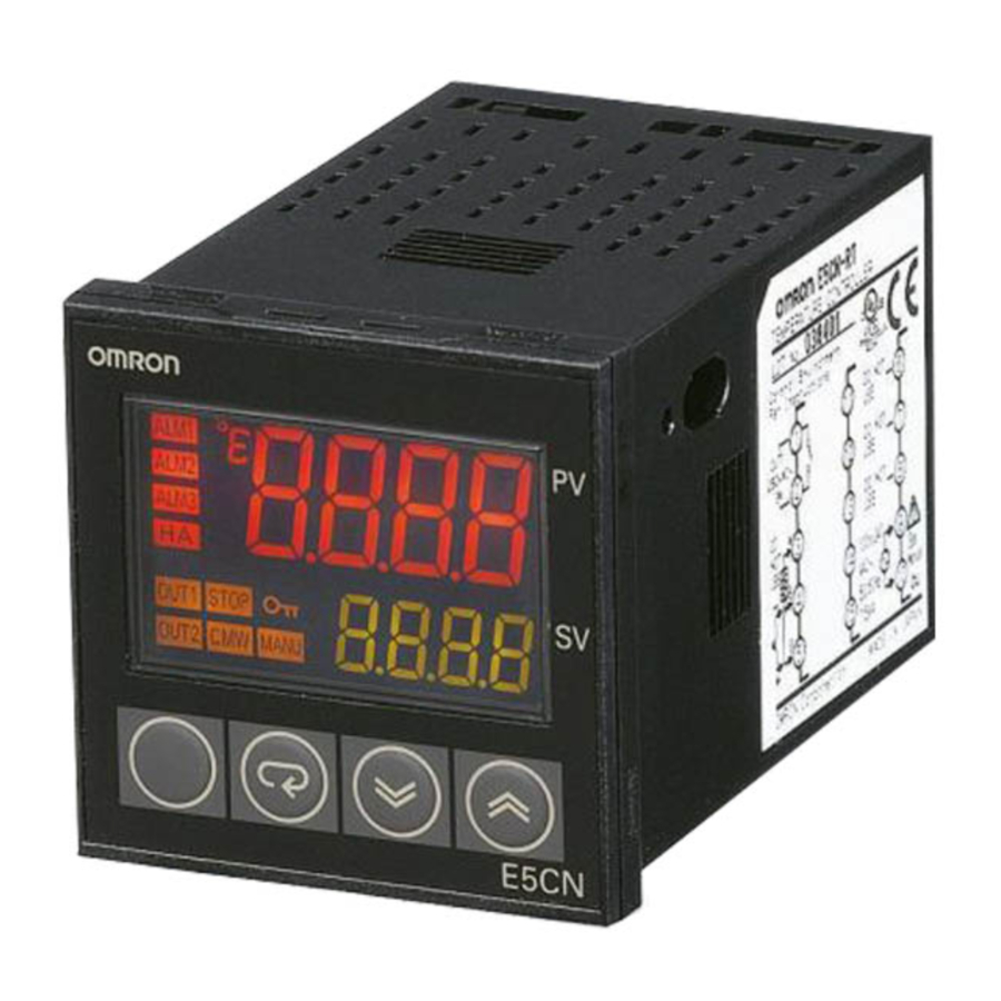 Omron E5CN, E5CN-U, E5CN-RMT-500, E5CN-QMT-500, E5CN-CMT-500 Manual