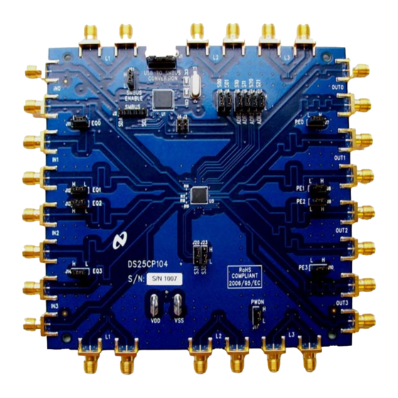 National Semiconductor DS25CP104 User Manual