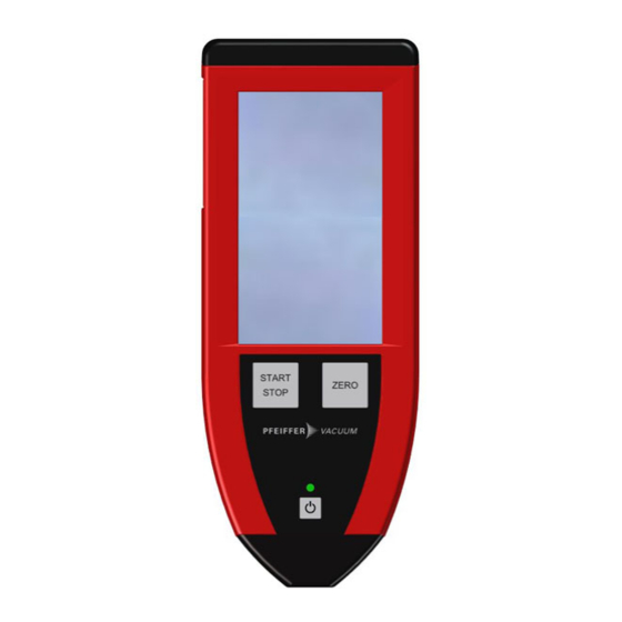 Pfeiffer Vacuum RC 10 Leak Detector Manuals