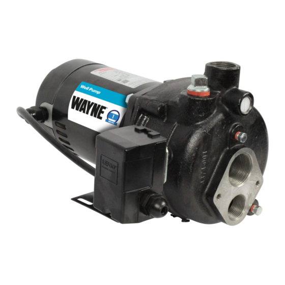Wayne CWS100 Operating Instructions And Parts Manual