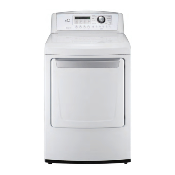 LG DLE4870 Series Capacity Electric Dryer Manuals