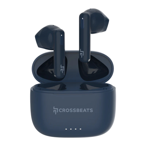 Crossbeats ATOM True Wireless Earphones Manuals