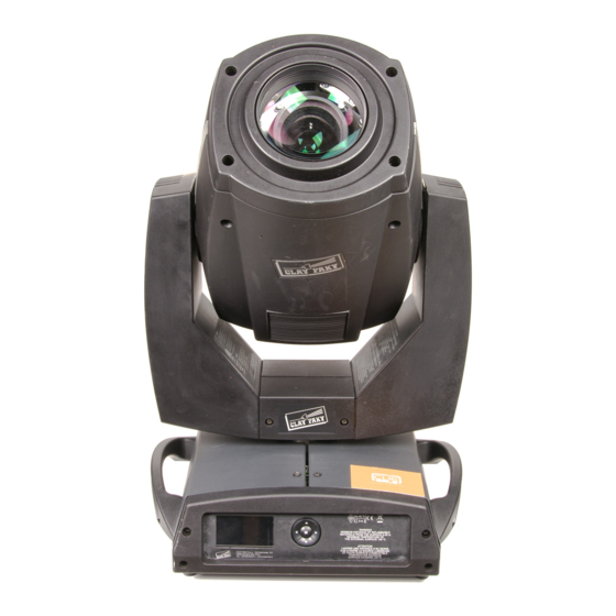 Clay Paky ALPHA PROFILE 800 ST Manual