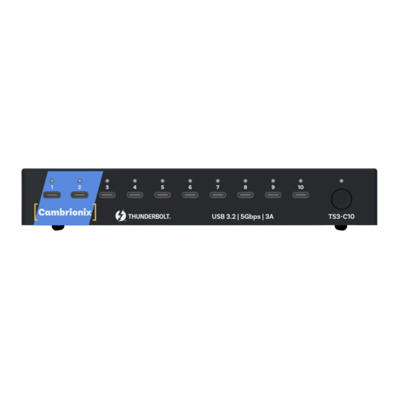CAMBRIONIX ThunderSync3-C10 User Manual