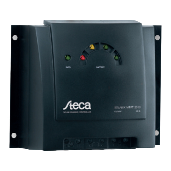 Steca Solarix MPPT 1010 Installation And Operating Instructions Manual