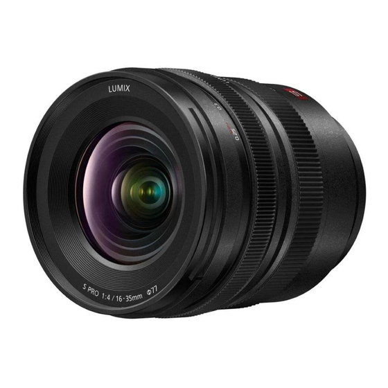 Panasonic LUMIX S PRO R1635 Operating Instructions Manual
