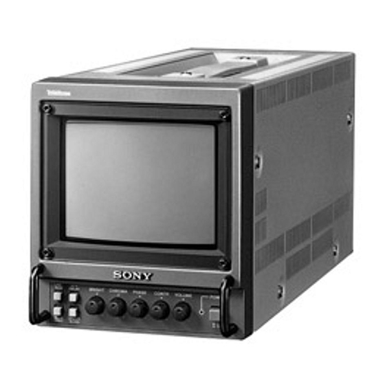 Sony Trinitron PVM-5041Q Operating Instructions