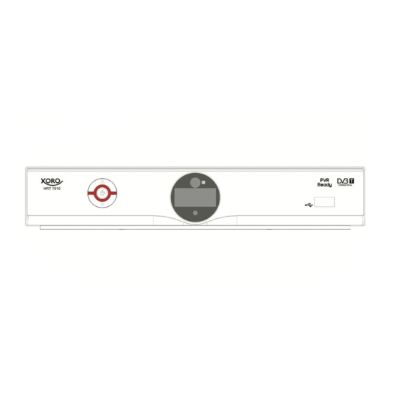 Xoro HRT 7510 User Manual