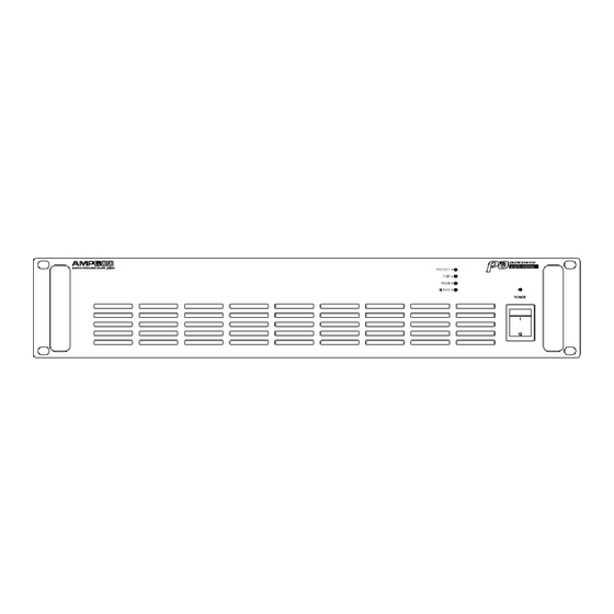 audiophony AMP600 User Manual