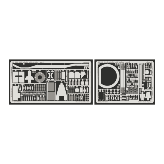 Eduard SA-2 missile with trailer Quick Start Manual
