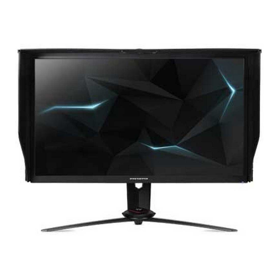 Acer XB273KP Quick Start Manual