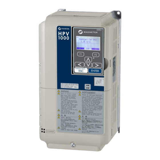 Magnetek Elevator HPV1000 Series Start Manual