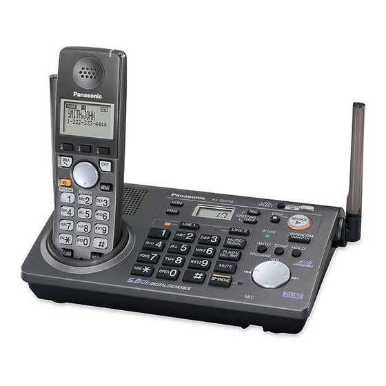 Panasonic KX-TGA670B - Cordless Extension Handset Service Manual