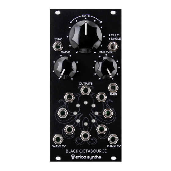 Erica Synths BLACK Series Quick Start Manual
