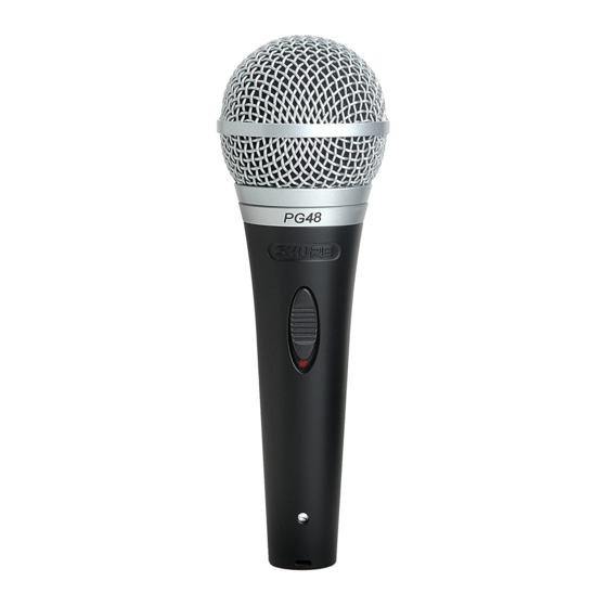 Shure PG57 User Manual