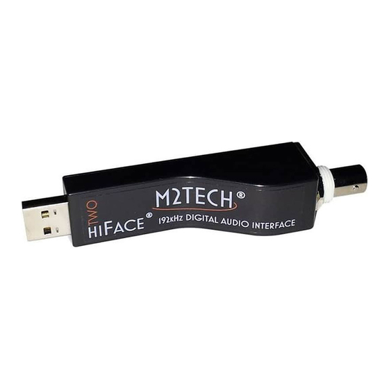 M2TECH HIFACE Two User Manual