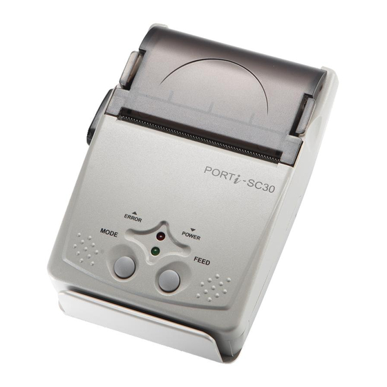 WOOSIM PORTI-SC30 Operating Instructions Manual