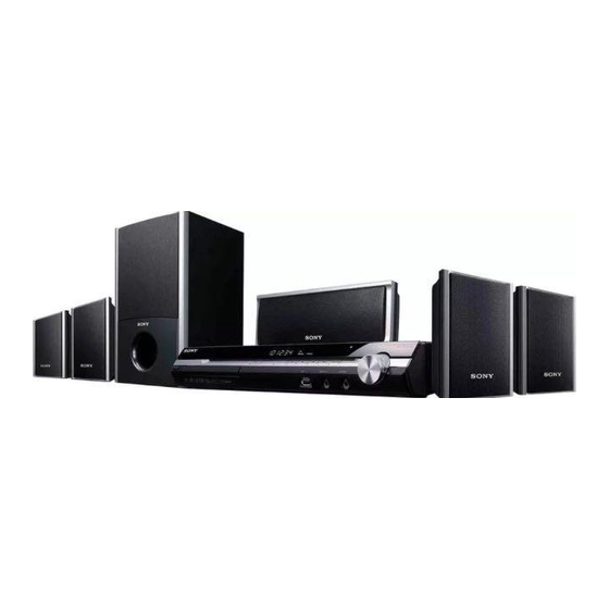 Sony DAV-DZ570K Operating Instructions Manual