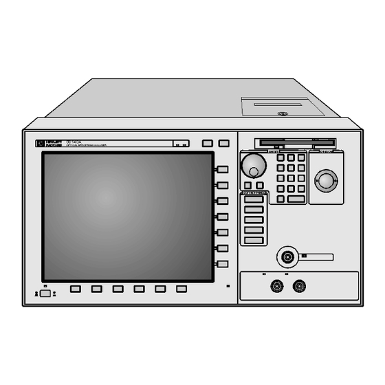 HP 86140A Series Manuals