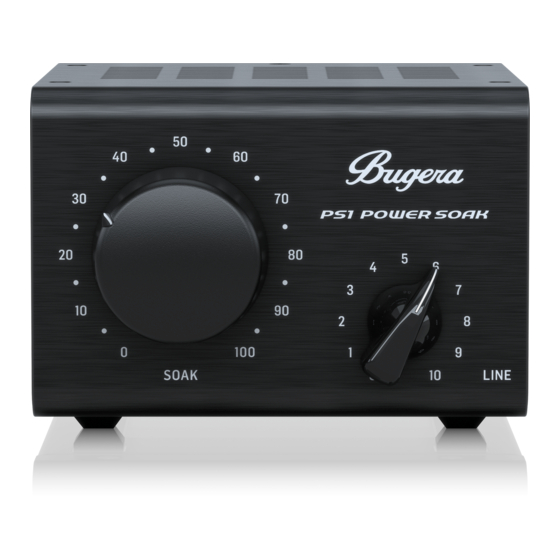 Bugera PS1 Quick Start Manual