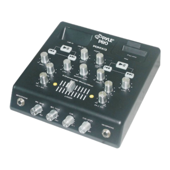 Pyle Pro PDMXi3 Owner's Manual