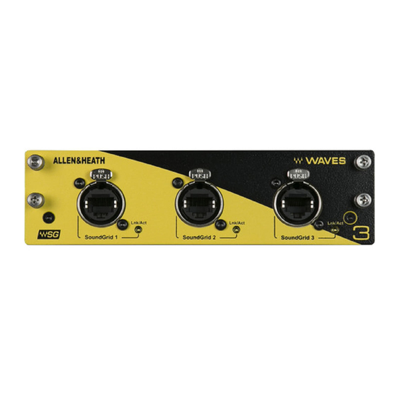 ALLEN & HEATH M-DL-WAVES3 Quick Start Manual