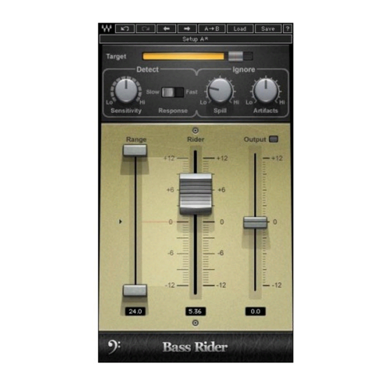 Waves BASS RIDER Manuals