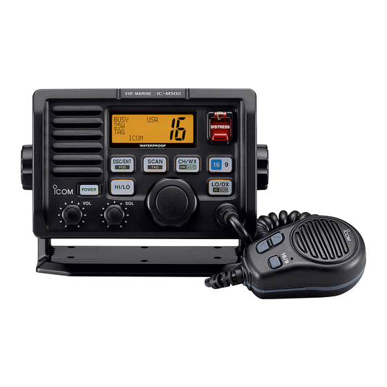 Icom IC-M502A Instruction Manual