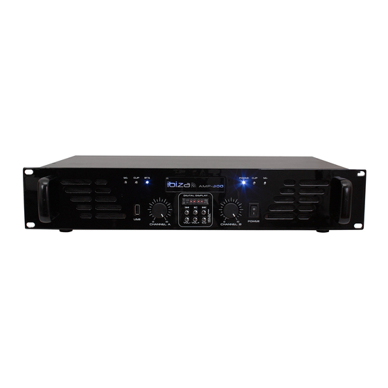 Ibiza sound AMP300USB-BT Instruction Manual